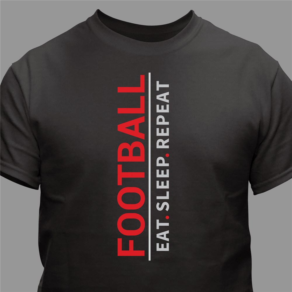 Personalized Eat Sleep Repeat T-shirt | Father's Day Shirts