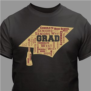 Personalized Graduation Word-Art Shirt | Graduate Gifts