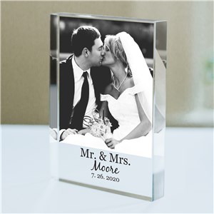 Personalized Mr and Mrs Photo Keepsake | Personalized Couple Gifts