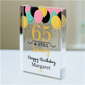 Personalized Still Sassy Acrylic Keepsake | Birthday Keepsakes