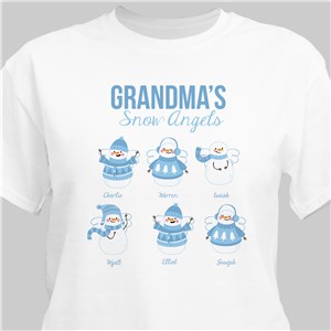 Snow Angels Personalized T-Shirt | Gifts For Grandma