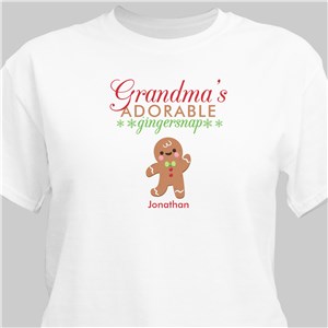 Personalized Adorable Gingersnaps T-Shirt | Women's Christmas T Shirts