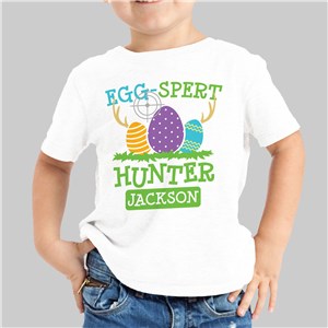 Eggspert Hunter Personalized White Youth T-Shirt 314257X