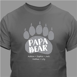 Personalized Papa Bear T-Shirt