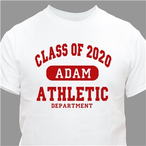 Class of ... Athletic Graduation Personalized T-Shirt | Personalized T-shirts