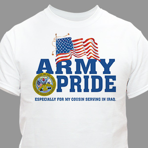 Military Pride Personalized T-shirt | Personalized T-shirts