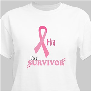 I'm A Survivor - Breast Cancer Awareness Personalized T-shirt