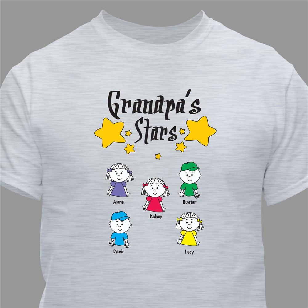 My Stars Personalized T-Shirt | Grandpa Shirts