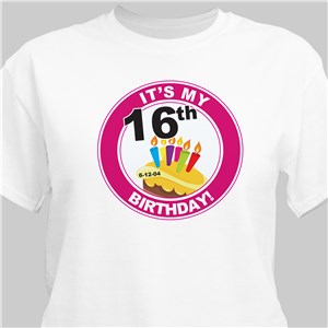 It's My Birthday Personalized Birthday T-Shirt | Personalized T-shirts