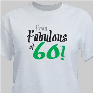 Fabulous Personalized 60th Birthday T-Shirt | Personalized T-shirts