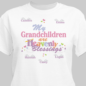 Heavenly Blessings Personalized Shirts | Personalized Grandma Gifts