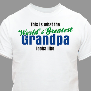 World's Greatest Personalized T-Shirt | Grandpa Gifts