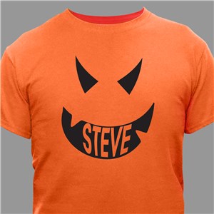 Pumpkin Face Halloween T-Shirt | Personalized Halloween Shirts