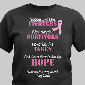 Fighting the Cause Breast Cancer Awareness T-shirt | Cancer Awareness T Shirts