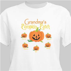 Pumpkin Patch Personalized Halloween Adult T-Shirt | Personalized Halloween Shirts