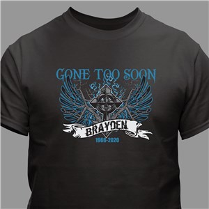 Personalized Gone To Soon Memorial T-Shirt | Personalized T-shirts