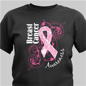 Personalized Breast Cancer Hope Ribbon Awarness T-Shirt | Personalized T-shirts