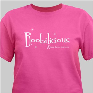 Boobilicious Breast Cancer Awareness T-Shirt | Personalized T-shirts