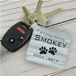 Personalized Pet Memorial Key Chain 355370