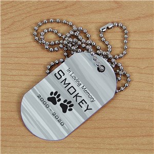 Personalized Pet Memorial Dog Tag 355371