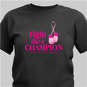 Fight Like a Champion Breast Cancer Awareness T-Shirt | Personalized T-shirts