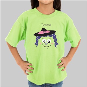 Personalized Halloween Witch T-Shirt | Kids Halloween Shirts