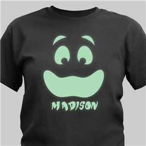 Personalized Glow In The Dark Face T-Shirt | Personalized Halloween Shirts