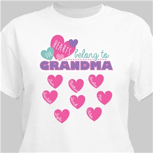 Custom Printed Grandma T-Shirt | Personalized Grandma Shirts