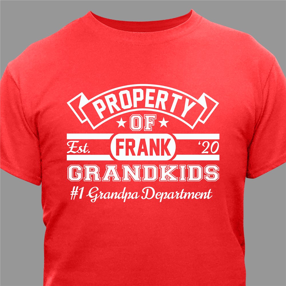 Property Of Personalized T-Shirt | Fathers Day Shirts