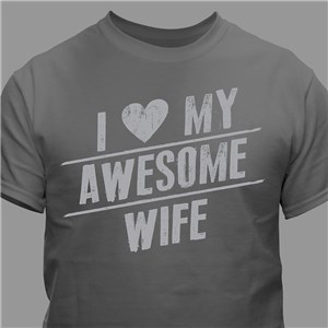 Personalized I Love My T-shirt | Personalized Valentine Gifts For Him