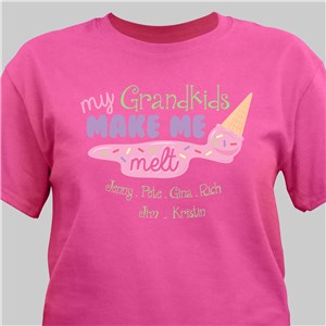 Custom Printed Grandkids T-Shirt | Personalized Grandma Gifts