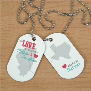 Personalized Long Distance Dog Tags | Long Distance Gifts