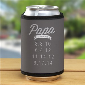 Personalized Dad Established Can Wrap | Bar Gifts For Dad