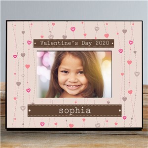 Personalized Strings Of Hearts Photo Frame | Valentines Day Gifts For Kids