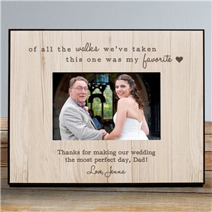 Personalized Favorite Walk Wedding Frame | Personalized Picture Frames