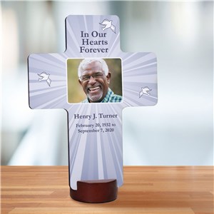 Personalized Memorial Photo Wall Cross | Memorial Gifts