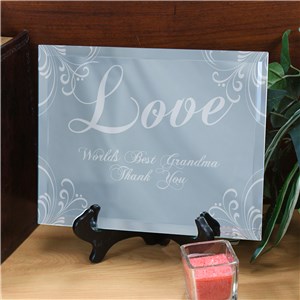 Personalized Love Keepsake Mirror Plaque