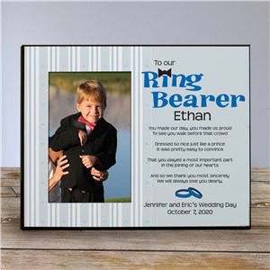 To Our Ring Bearer Personalized Printed Frame | Personalized Picture Frames