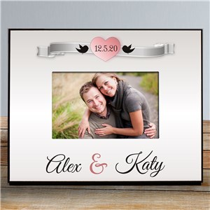 Personalized Love Birds Printed Frame | Personalized Picture Frames