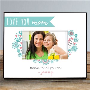 Personalized Love You Mom Frame | Personalized Picture Frame