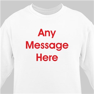 Block Message Sweatshirt | Personalized Sweatshirts