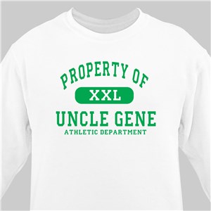 Property of Athletic Personalized Sweat Shirt