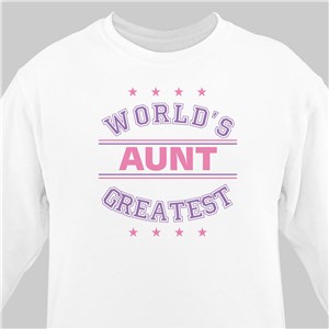 World's Greatest - Purple Personalized Sweatshirt | Personalized Sweatshirts