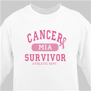 Cancer Survivor Athletic Dept. - Breast Cancer Awareness Sweatshirt