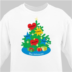 Christmas Tree Sweatshirt | Personalized Christmas Shirt