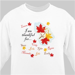 Thankful For Sweatshirt | Personalized Sweatshirts