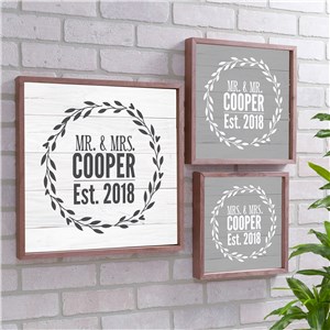 Personalized Couples Established Wood Pallet Wall Decor | Personalized Wall Art For Couples