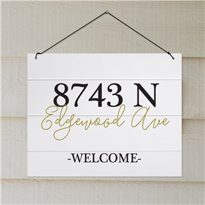 Personalized Welcome Address Sign | Personalized Welcome Signs