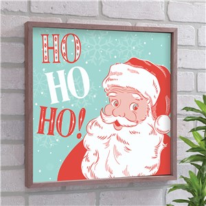 Vintage Santa Wall Art | Retro Christmas Decor