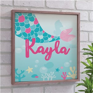 Mermaid Kids Art | Personalized Mermaid Decor